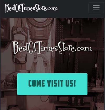 BestOfTimesStore website screenshot of homepage